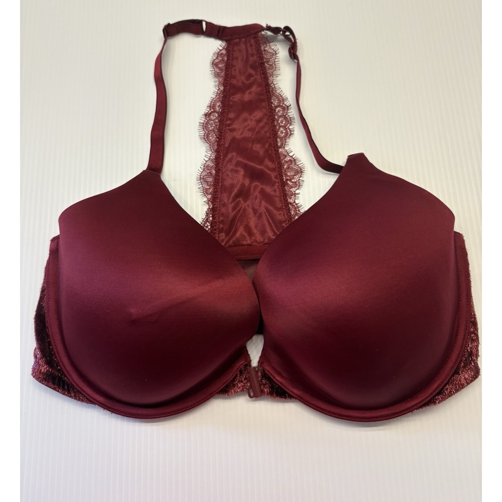Victoria's Secret Very Sexy Lightly Lined T-back Velvet Plunge Bra Size 36DDD
